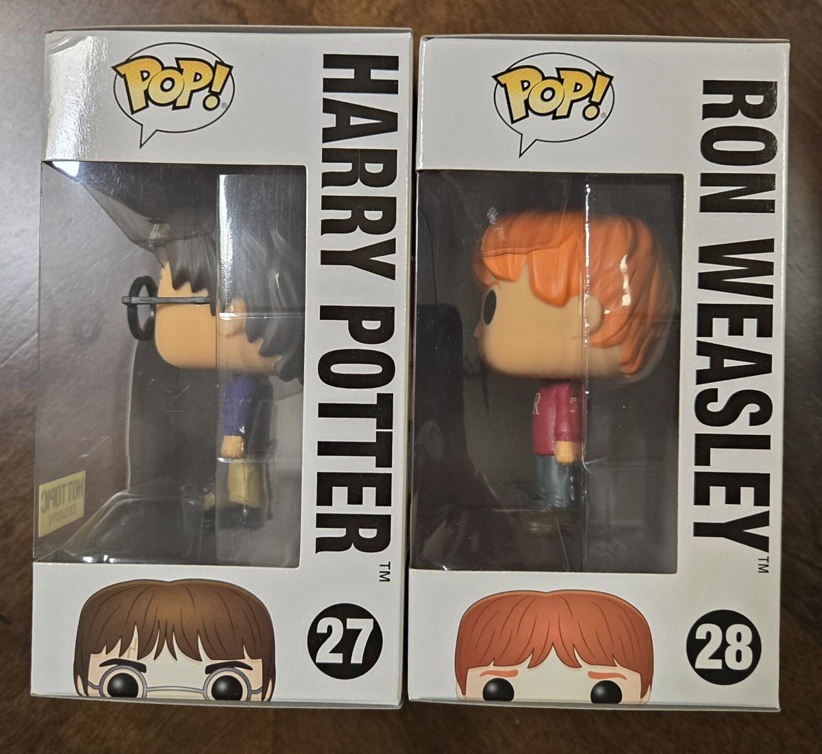 Funko Pop Harry Potter #27 & Ron Weasley #28 in Christmas Sweaters