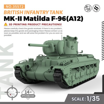 SSMODEL SS35572 1/35 Military Model Kit British Infantry Tank MK-II Matilda F-96