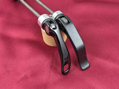 Vintage FRONT Quick Release Skewers 100mm Black OPTIONS Q15 - Picture 4 of 22