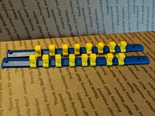 Lot of 2 Eazypower 1/2" Socket Holder Sliding Rail Tray Organizer Clips