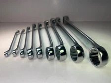 NEW Facom 56L Series 9pc 10° Offset LONG Box End SAE Wrench Set 5/16" to 1-1/4"