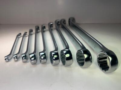 NEW Facom 56L Series 9pc 10° Offset LONG Box End SAE Wrench Set 5/16'' to 1-1/4''