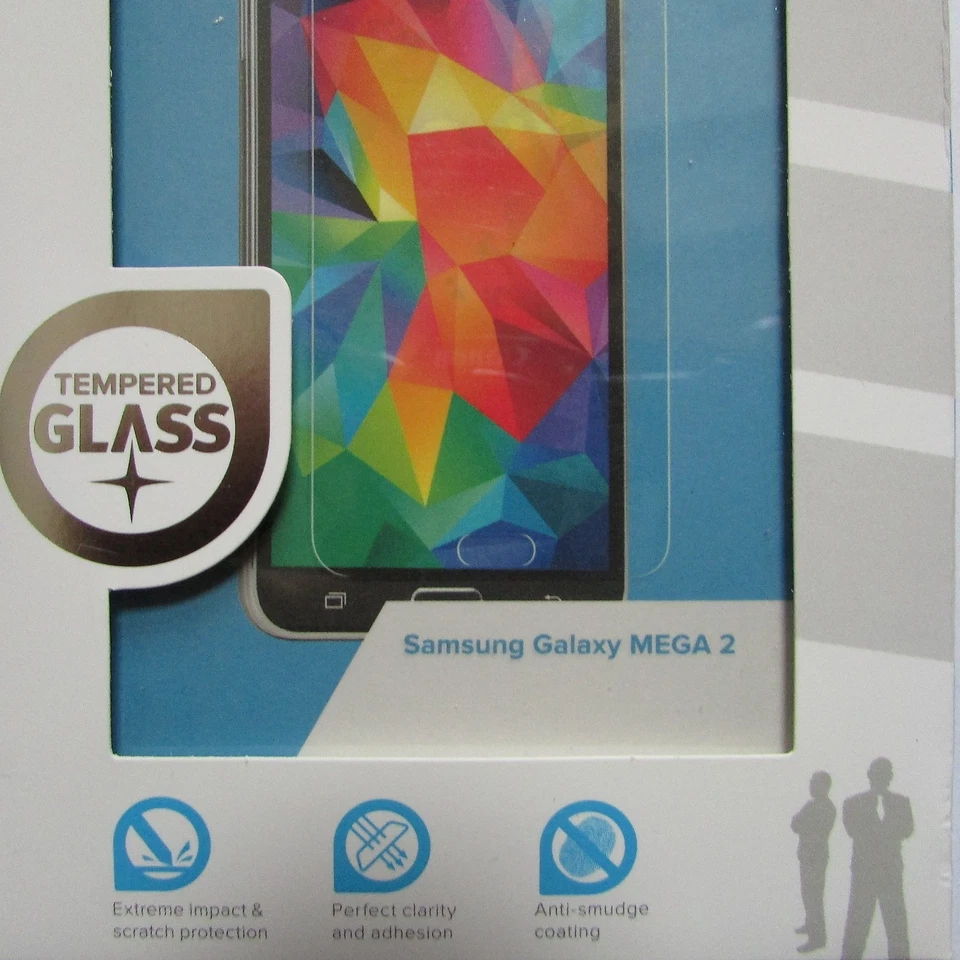 Protector de pantalla de vidrio templado puro BodyGuardz Samsung Galaxy Mega 2-nuevo sellado Foto 3 de 4