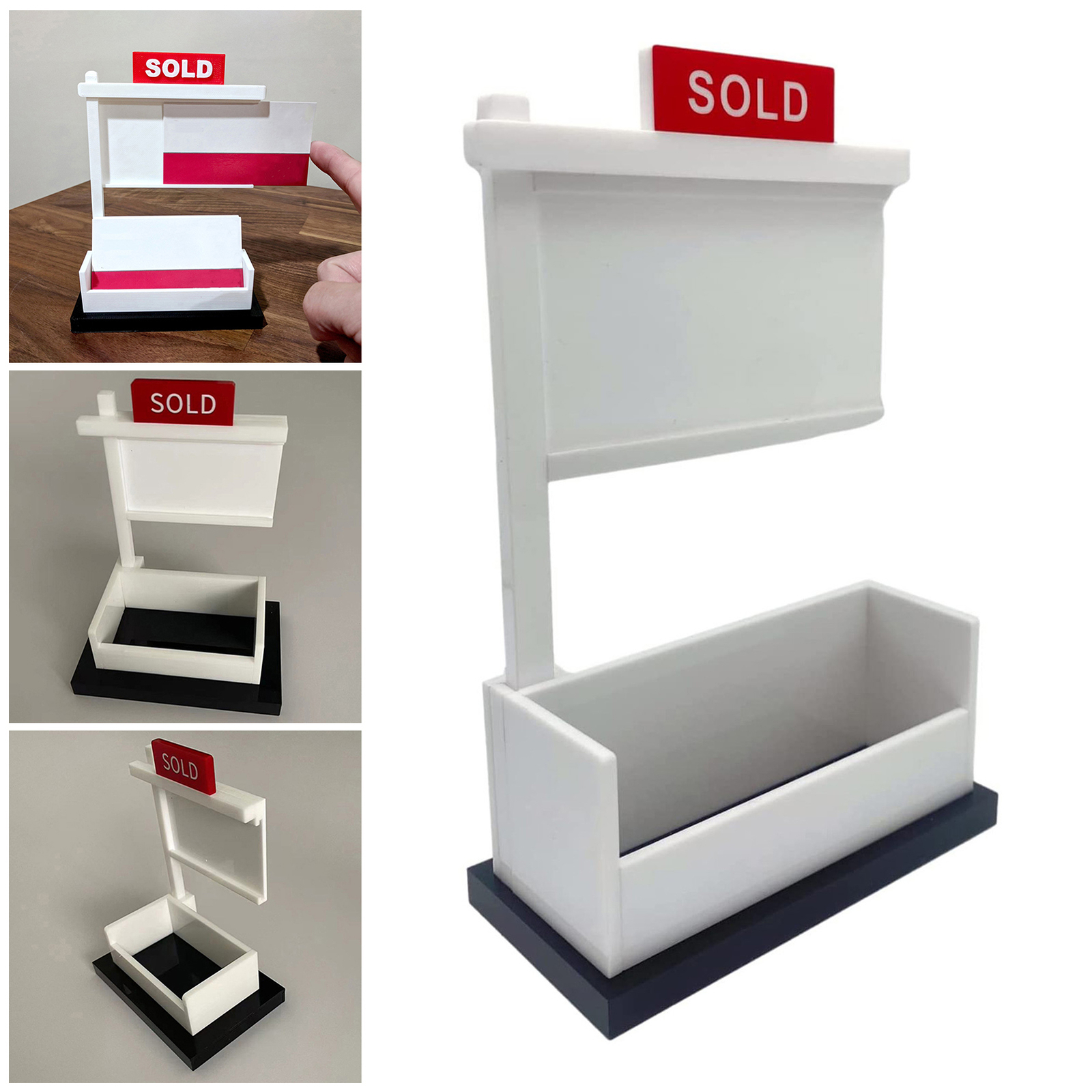 Card Holder Storage Display Decorate House Selling Agents Desktop Card Stand-image