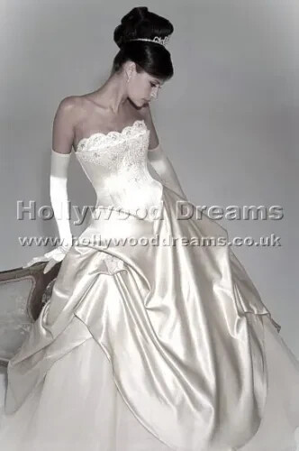 Portia Hollywood Dreams Pure Silk Corset Wedding Dress Size 12/14