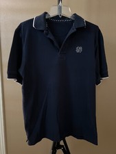 Notre Dame Fighting Irish Mens Polo Shirt Navy Blue NO SIZE TAG Measures Large L