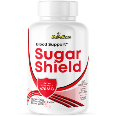 Sugar Shield- Cardiovascular Health, Blood Pressure & Sugar Support- 1 Bottle