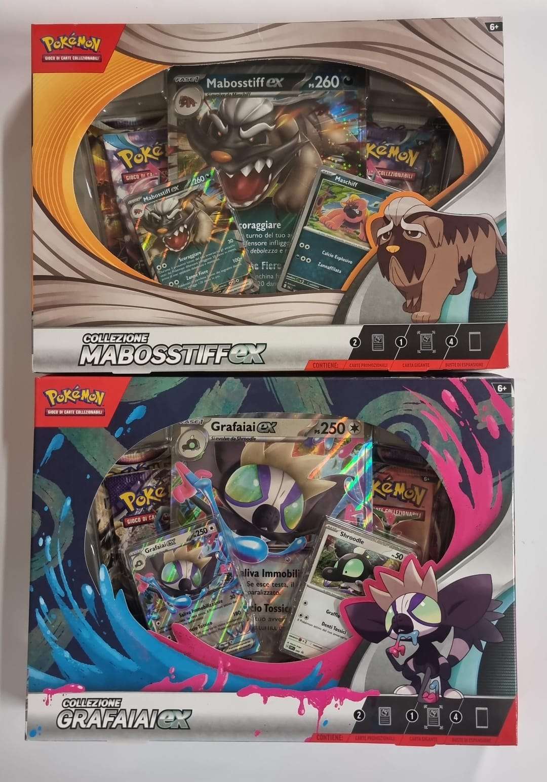 POKEMON COLLEZIONE MABOSTIFF EX + GRAFAIAI EX - Italiano