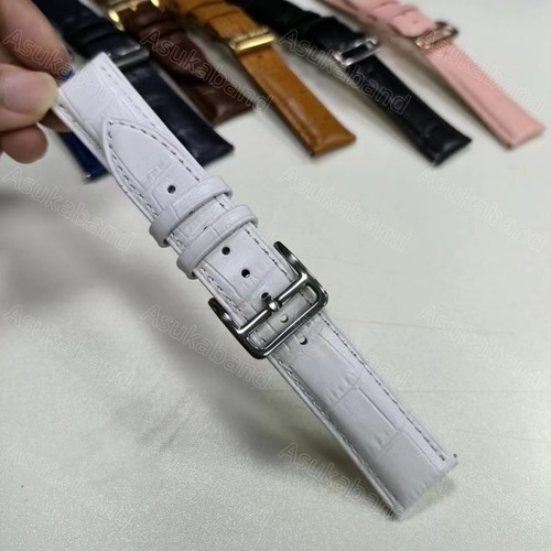 18-22mm Vintage Retro Genuine Cowhide Leather Watch Strap Band Brown Gold Buckle - Picture 23 of 24