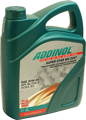 ADDINOL Super Star MX2057 4 Liter SAE 20W-50 mineralisch ACEA E2 4L
