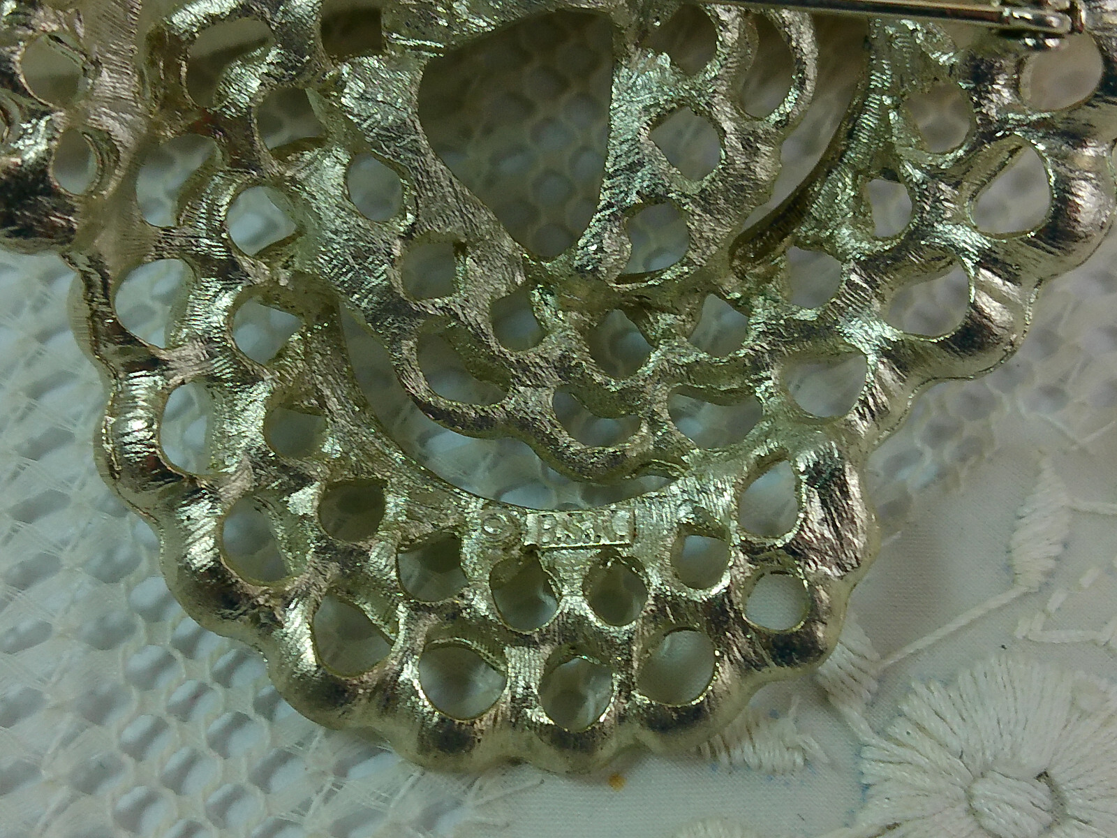 Vtg Infinity Circle Multi Ring BOLD STATEMENT Sil… - image 8