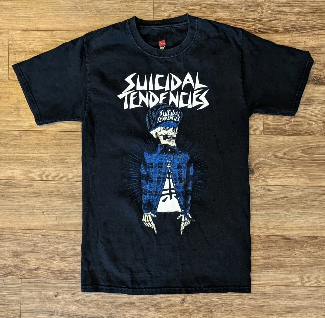 VTG Early Y2K Suicidal Tendencies Skeleton Cholo Graphic Thrash Band T-Shirt - S VTG Early Y2K Suicidal Tendencies Skeleton Cholo Graphic Thrash Band T-Shirt - S