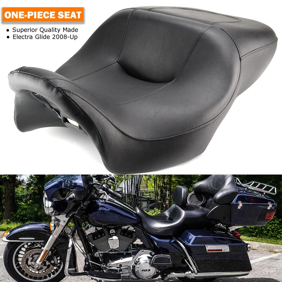 Driver Rider Passenger Seat For Harley Touring Electra Glide Ultra Limited 08-Up - Image 3 of 4
