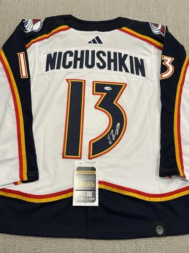 JSA COA VALERI NICHUSHKIN Signed Autographed Colorado Avalanche Hockey Jersey