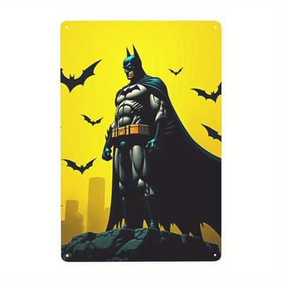 2D Flat, Justice League Superman Tin Metal Signs Home Décor Bedroom Outdoor Cour