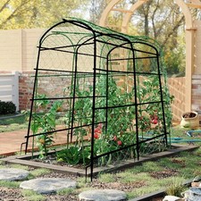 XL Large Metal Garden Arch Trellis U-Shaped Plant Climbing Frame for Beans Grape