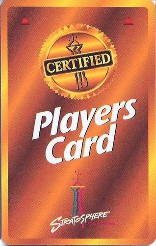 Stratosphere Casino - Las Vegas, NV - 4th Issue Slot Card (BLANK)