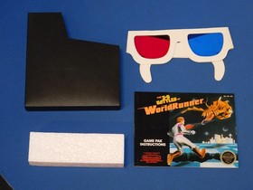 Vintage 1987 NES Nintendo 3-D Worldrunner Video Game W/Box Glasses & Ins 5 Screw