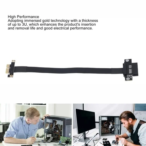 PCIe 3.0 1x auf 1x Verlängerungskabel 180 Grad flexibel 8Gbps High Speed