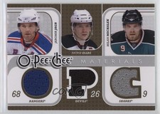 2008-09 O-Pee-Chee Triple Materials Jaromir Jagr Patrik Elias Milan Michalek 0q5