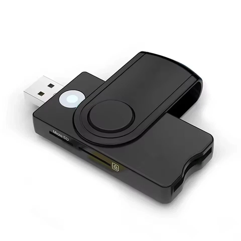 SIM Kartenleser Personalausweis Lesegerät Smart Card Reader USB Chipkartenleser - Bild 4 von 4