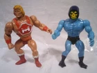 Vintage Masters of the Universe MOTU 1981 SKELETOR & HE-MAN Figure LOT Set of 2