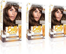 Garnier Belle Color Brown Hair Dye Permanent, Natural Looking Hair Colour, up to