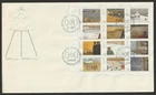 Canada #1027a, Canada Day, Paintings, Pane of 12, UL, Oversize Cover, FDC 1984
