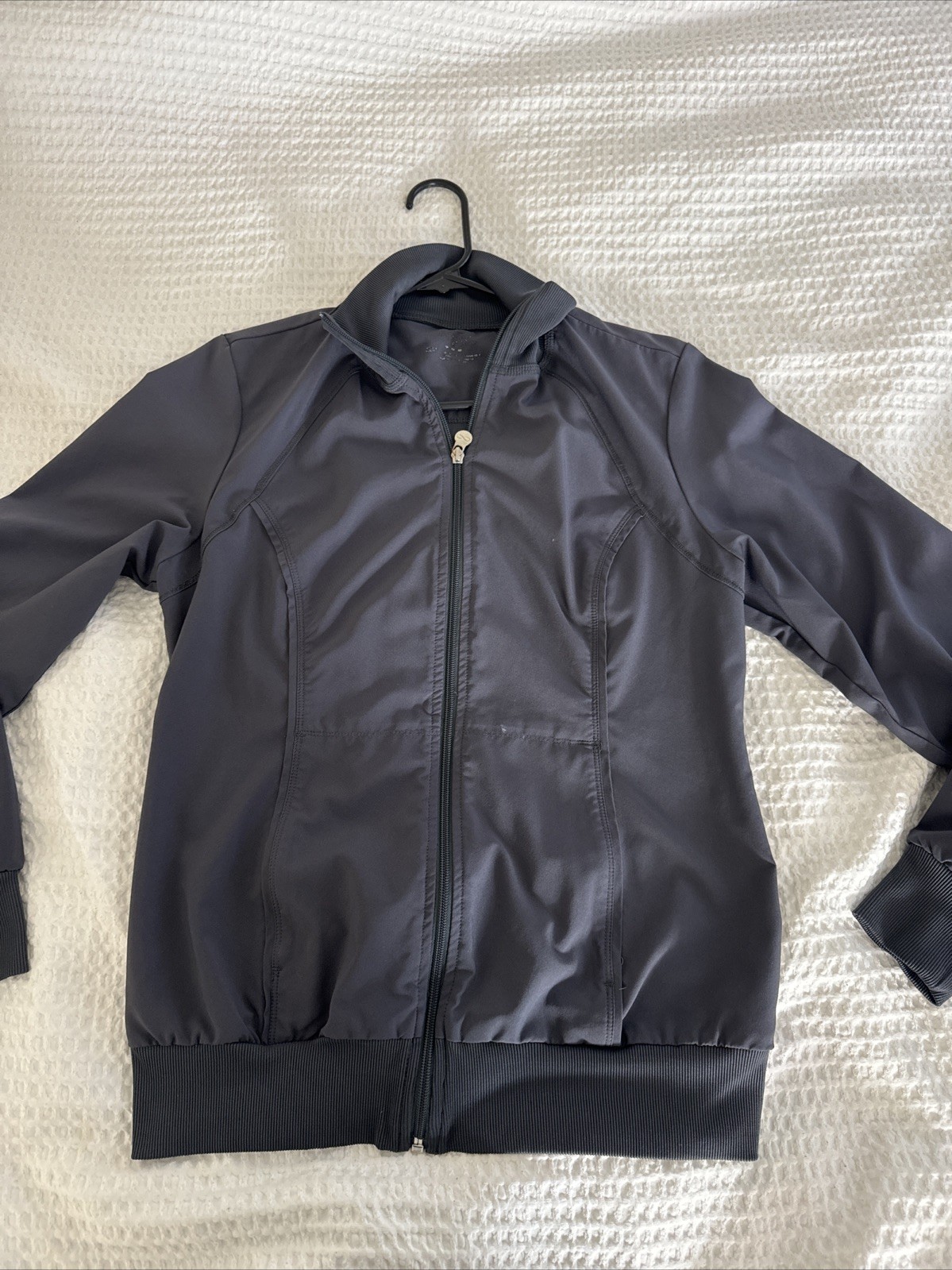 Cherokee Infinity Medium Gray Zip Scrub Jacket Po… - image 1