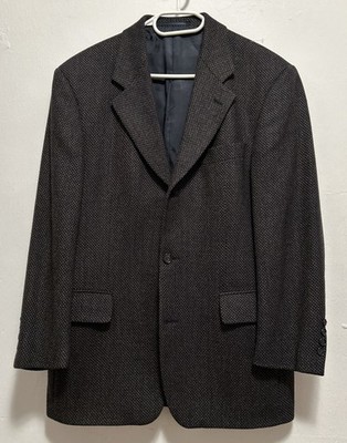 Maurizio Baldini Tweed Sakko,48-50,Herrn,3-Knopf,Wolle,Smoking,Sehr gut,Qualitat