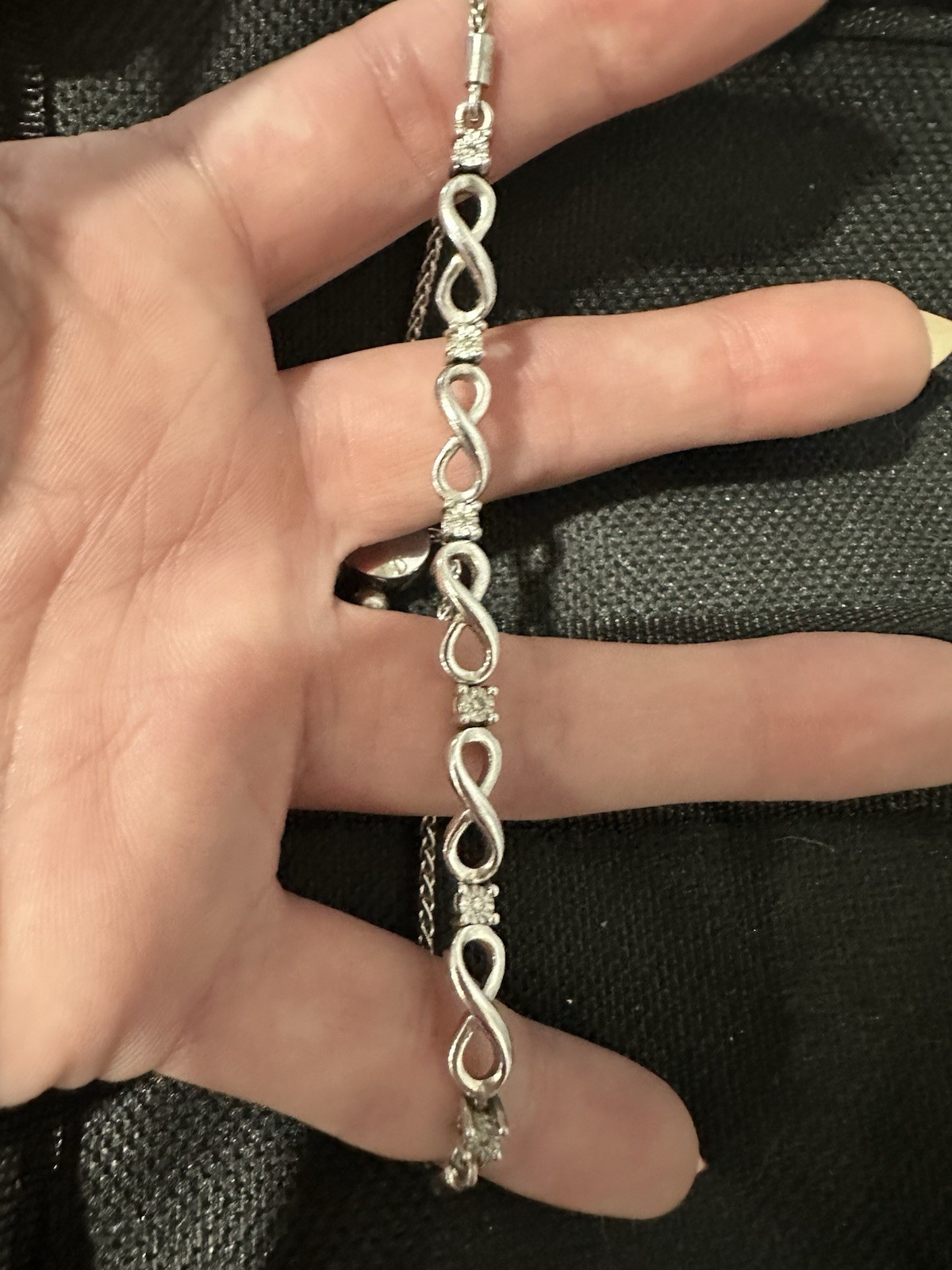 Infinity 925 Sterling Silver Adjustable Bolo Brac… - image 1