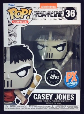 POP! Teenage Mutant Ninja Turtles - Casey Jones *Black & White Chase* #36 - Neu