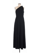 Halston Women Black Cocktail Dress 8
