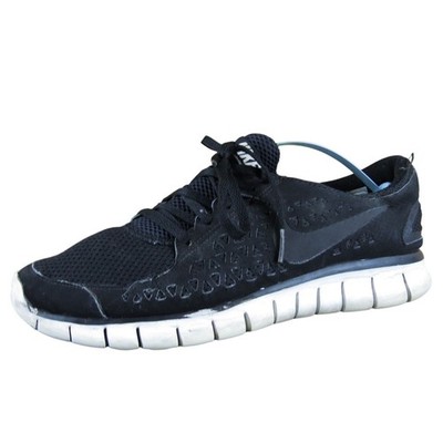 Nike Women's Athletic Shoes Black Mesh Fabric Flexible Sole Size 8