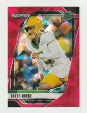 2025 Panini Prizm Draft Picks Red Ice #164 Dante Moore rookie card, Oregon Ducks. rookie card picture