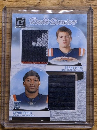 2024 Panini Donruss - Rookie Holiday Sweater Dual Javon Baker, Drake Maye #RHDNE