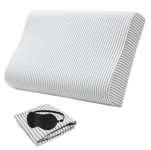 Eucoz Replacement Pillow Case for Memory Foam Neck Pillow,Zippered Pillow