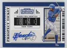 2019 Panini Contenders Draft Picks Prospect Ticket Shervyen Newton #2 Auto 0ud4