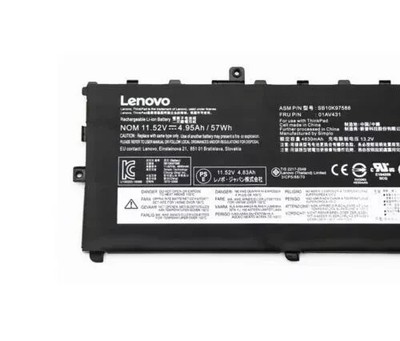 Genuine 57Wh 01AV430 Laptop Battery For Lenovo ThinkPad X1 Carbon 2018 G6 LHK