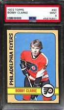 1972 TOPPS #90 BOBBY CLARKE PSA 9 Mint 45875851 