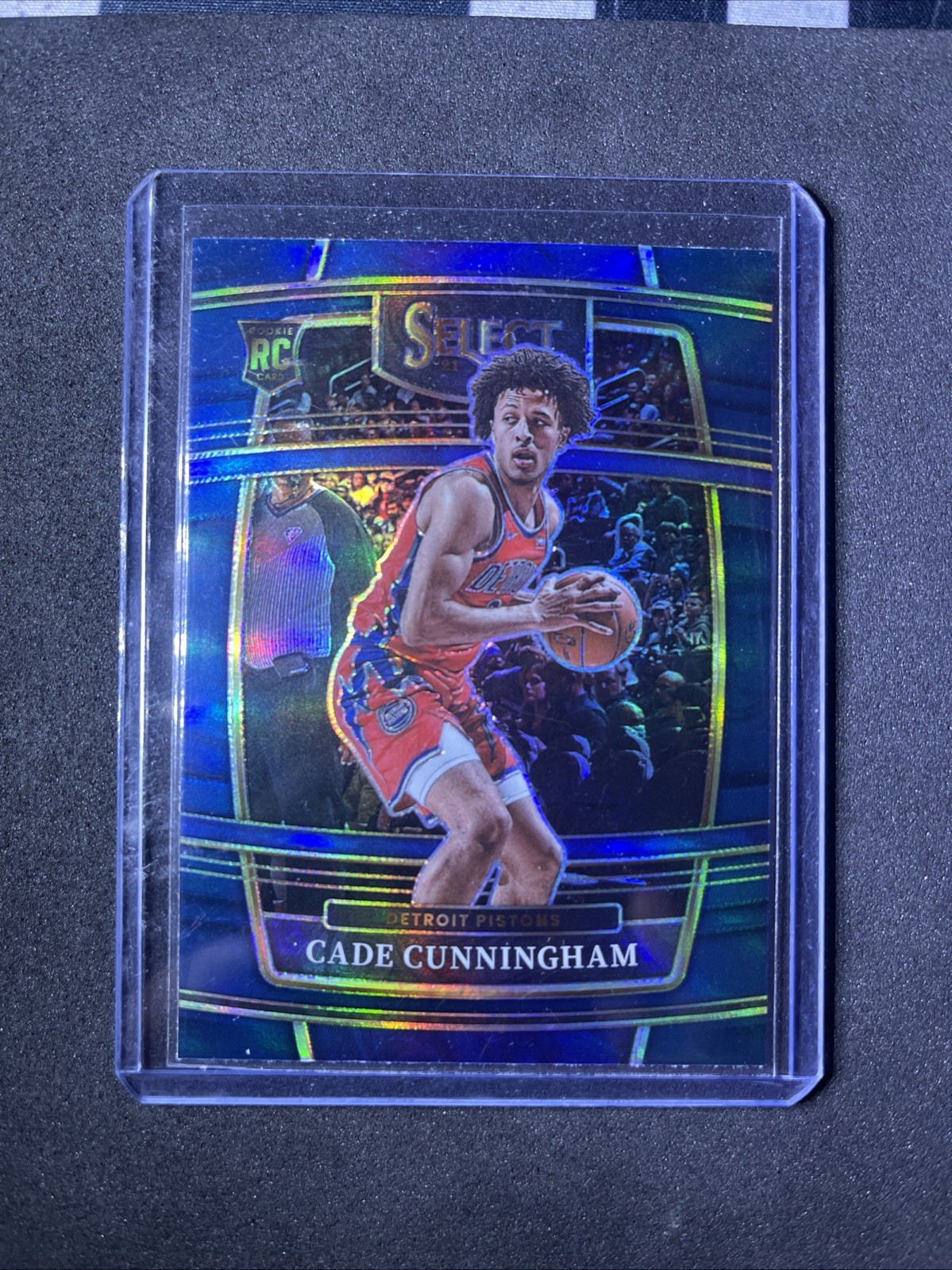 2021-22 Panini Select #11 Cade Cunningham Blue Prizm Rookie