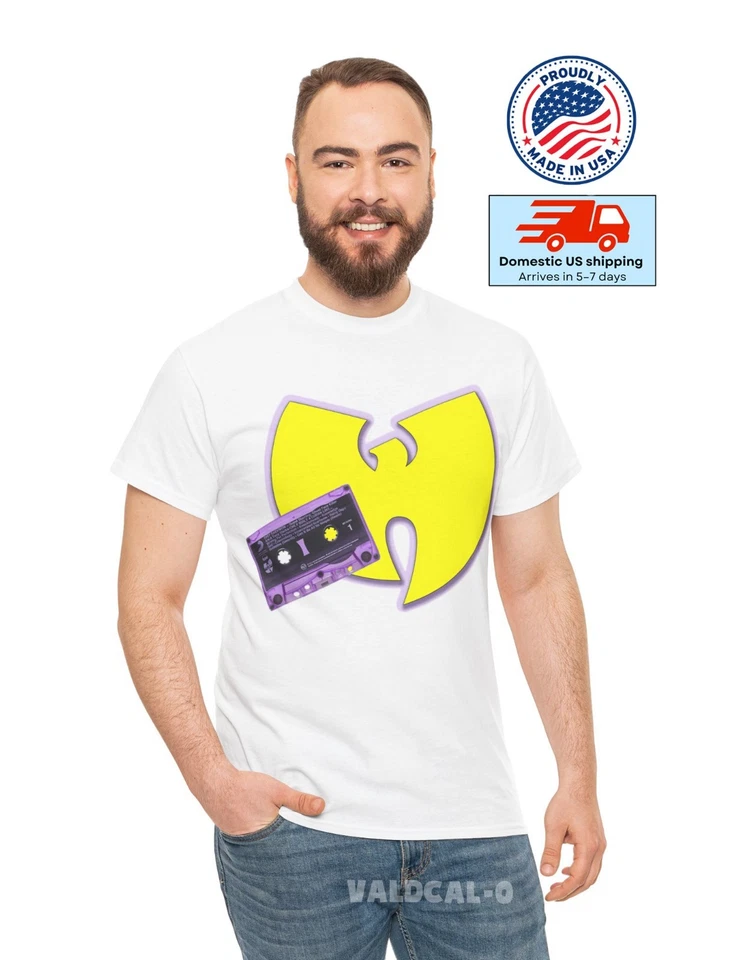 Camiseta Wu-Tang The Purple Tape Vintage Fan Art Rap Hip Hop S-5XL Hombres Unisex Foto 4 de 4
