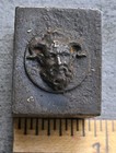 Antique Steel Mold Die Hub Stamp Jewelry Tool Pendant Mythology Man Pan Horns  — photo 1