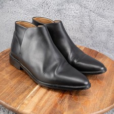 Everlane Italy Shoes Leather Slip-On Black Dress Ankle Bootie Women's 7