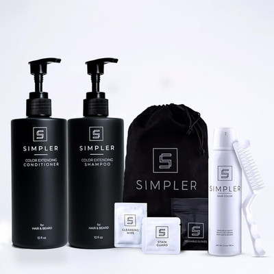 Simpler Men's Blond Hair Color Kit with Color Protecting Shampoo & Conditioner