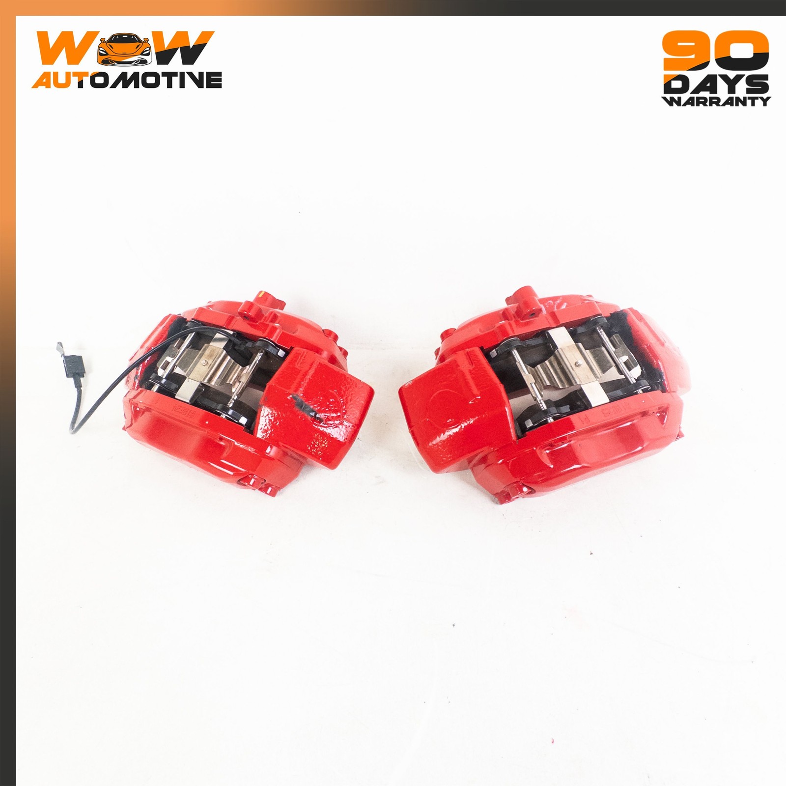 03-16 MASERATI GRANTURISMO FRONT RIGHT LEFT BRAKE CALIPER ASSEMBLY RED SET OEM