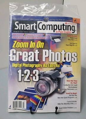 Smart Computing Magazine, July 2004 Vol 15 Issue 7 Great Photos Win98 Paint Shop