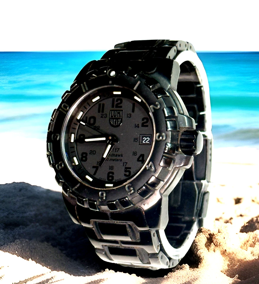 Мужские кварцевые наручные часы LUMINOX F-117 Nighthawk серия 6400 200 м б/у - Изображение 3 из 4