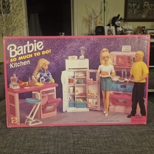 1995 Mattel Barbie S0 Much To Do Kitchen In Box Unopened 