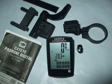 Cateye Padrone DIGITAL Cycling Computer, with Cadence, Speed, Out-Front